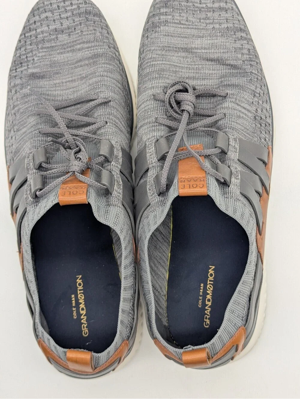 Cole Haan GrandMotion Stitchlite Men's Size 14 M Gray Woven Shoes Casual C27734